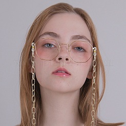 Aluminium Cable Chains/Paperclip Chains Eyeglasses Chains&nbsp;AJEW-AR0001-09G