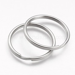 Tarnish Resistant 304 Stainless Steel Split Key Rings&nbsp;STAS-F041-34