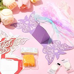 30Pcs 6 Colors European Style Hollow Butterfly Wedding Dress Paper Candy Gift Packaging Boxes&nbsp;CBOX-CJ0001-01