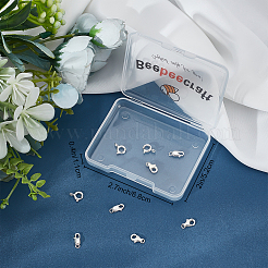 9Pcs 9 Style 925 Sterling Silver Clasps&nbsp;STER-BBC0001-17A