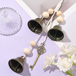 Iron Bell & Alloy Ksy Charm Hanging Ornaments&nbsp;HJEW-JM02471