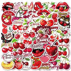 50Pcs Cartoon Cherry Paper Stickers&nbsp;STIC-C012-15