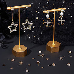 20Pcs Brass Stud Earring Findings&nbsp;KK-BBC0005-01