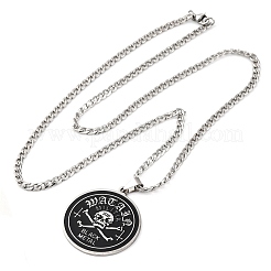 201 Stainless Steel Pendant Necklaces&nbsp;NJEW-C066-05P