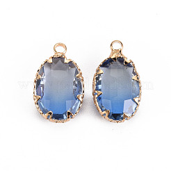 Gradient Color Glass Pendants&nbsp;GLAA-S193-006-B10