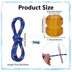 1 Bag Hand-woven Nylon Umbrella Rope for Outdoors&nbsp;DIY-NB0015-07B