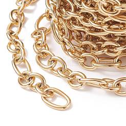 Ion Plating(IP) 304 Stainless Steel Oval Link Chains&nbsp;CHS-C002-01G