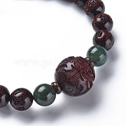 Sandalwood Mala Bead Bracelets&nbsp;BJEW-N010-016
