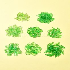 120Pcs 8 Styles Transparent Acrylic Pendants&nbsp;OACR-FS0001-71