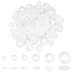 180Pcs 6 Styles Plastic Doll Eye Round Gaskets&nbsp;FIND-GF0009-74