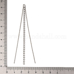 Brass Micro Pave Clear Cubic Zirconia Big Pendants&nbsp;KK-G510-08P
