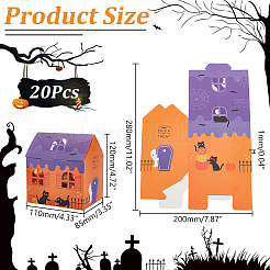 Halloween Theme Paper Boxes&nbsp;CON-WH0088-96