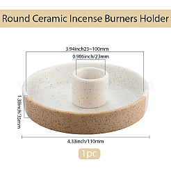 Round Ceramic Incense Burners Holder&nbsp;AJEW-WH20072-10