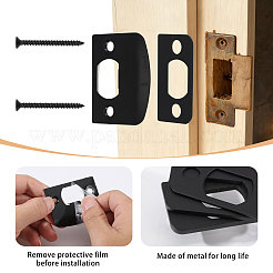 201 Stainless Steel & Wood & Iron Door Strike Plate with Shim&nbsp;FIND-CA0011-35EB