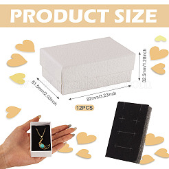 Litchi Textured Paper Jewelry Ring Earrings Storage Boxes&nbsp;CON-TAC0001-22B