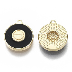 Brass Enamel Charms&nbsp;KK-N232-50B-NF
