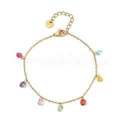 304 Stainless Steel Charm Bracelets&nbsp;LS-BJEW-A047-04G