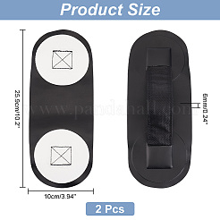 Imitation Leather Grab Handrail with Polyester Strap Handle&nbsp;FIND-WH0126-277