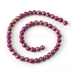 Natural Mashan Jade Beads Strands&nbsp;G-F670-A20-8mm
