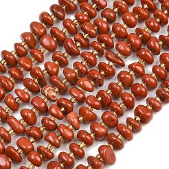 Natural Red Jaseper Beads Strands&nbsp;G-RM250109-A16