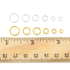 520Pcs 12 Sizes Brass Open Jump Rings&nbsp;KK-FS0001-18