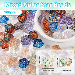 100Pcs Transparent Glass Beads&nbsp;GLAA-SP0001-05