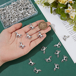 100Pcs Tibetan Style Alloy Horse Links Connector Charms&nbsp;FIND-PH0059-97AS