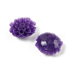 Synthetic Coral 3D Flower Rose Beads&nbsp;CORA-L046-D04