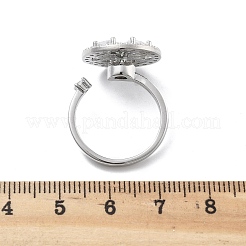 Rotatable Open Cuff Rings for Women&nbsp;RJEW-S402-07P