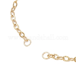 304 Stainless Steel Textured Cable Chain Bracelet Making&nbsp;AJEW-JB01342-01