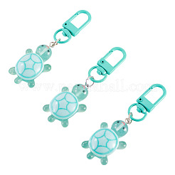 3Pcs Resin Tortoise Pendant Decorations&nbsp;HJEW-TA0001-39I