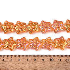 Electroplate Transparent Glass Beads Strands&nbsp;EGLA-N020-02C