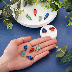 48Pcs 12 Style Alloy Enamel Links Connectors&nbsp;ENAM-BY0001-05