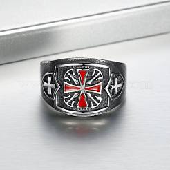 304 Stainless Steel Enamel Finger Rings for Men&nbsp;WGA2CE5-01