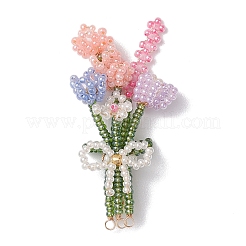 Seed Beads Beaded Charms&nbsp;PALLOY-JF02868