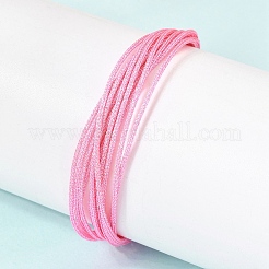 Polyester Metallic Braided Multi-strand Cord Bracelet for Bracelet Making&nbsp;BJEW-H642-02G-13