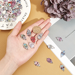Alloy Enamel Pendants&nbsp;ENAM-PH0001-42-RS