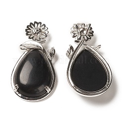 Natural Obsidian Pendants&nbsp;G-A031-02P-03