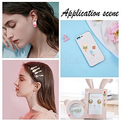 50Pcs 10 Styles Opaque Resin Decoden Cabochons&nbsp;CRES-SC0002-43