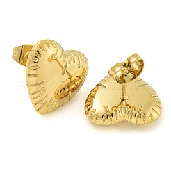 Ion Plating(IP) 304 Stainless Steel Stud Earrings for Women&nbsp;EJEW-S227-40G