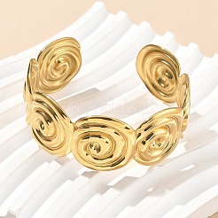 304 Stainless Steel Cuff Bangles for Women&nbsp;AJEW-P127-18G