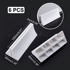6Pcs Triangle Plastic Card Holders&nbsp;DJEW-NB0001-13