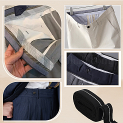 9M Cloth Suit Trouser Waist Lining&nbsp;DIY-BC0015-82A