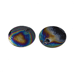 Spray Painted Natural Capiz Shell Pendants&nbsp;SSHEL-Z002-01C