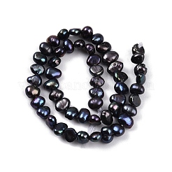 Natural Cultured Freshwater Pearl Beads Strands&nbsp;PEAR-L033-42D-01