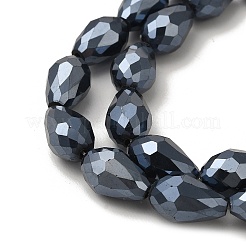 Electroplate Glass Beads Strands&nbsp;EGLA-E010-10x15mm-F03
