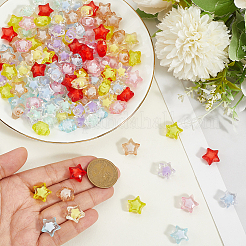 180Pcs 9 Cclors Transparent Acrylic Beads&nbsp;TACR-PA0001-07