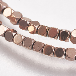 Electroplate Non-magnetic Synthetic Hematite Beads Strands&nbsp;G-K239-14A