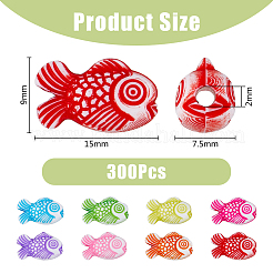 3Bags Opaque Acrylic Beads&nbsp;SACR-DC0001-09