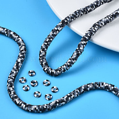 Handmade Polymer Clay Beads Strands&nbsp;CLAY-R089-6mm-159
